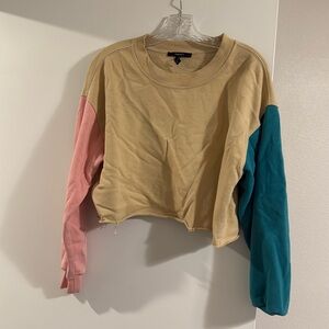 Retro crop sweatshirt
